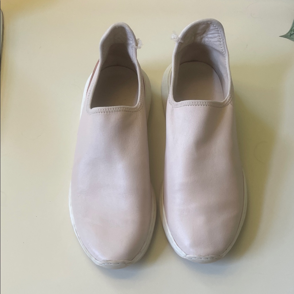 Vince Blush And Taupe Slip-On Sneakers